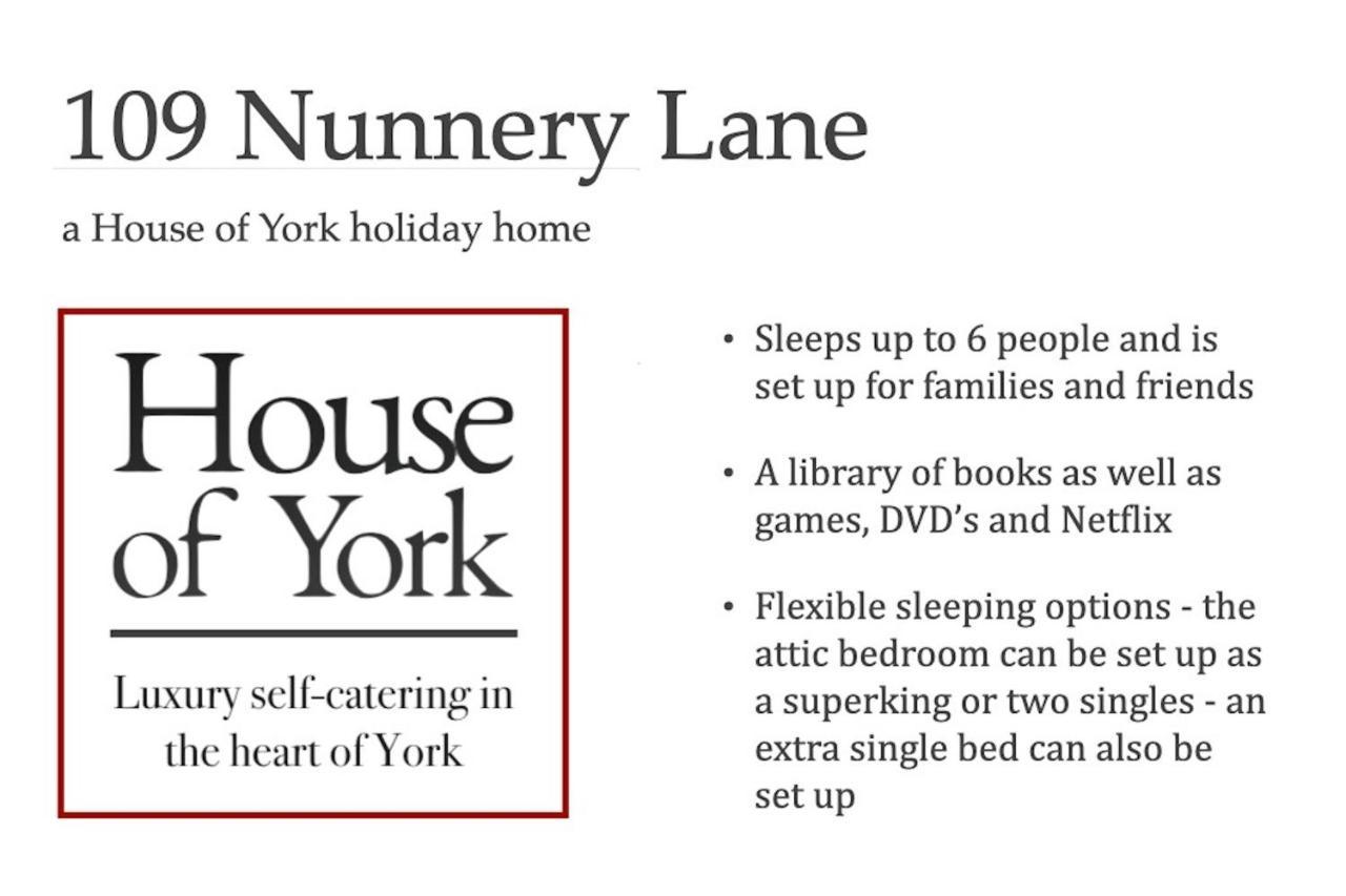 Villa Spencer House & 107 & 109 Nunnery Lane York Exterior foto